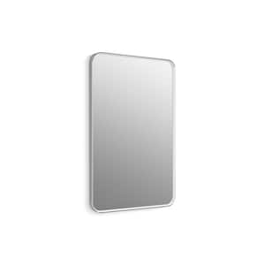 Essential 24 in. W x 36 in. H Rectangular Framed Wall Mount Bathroom Vanity Mirror in Polished Chrome