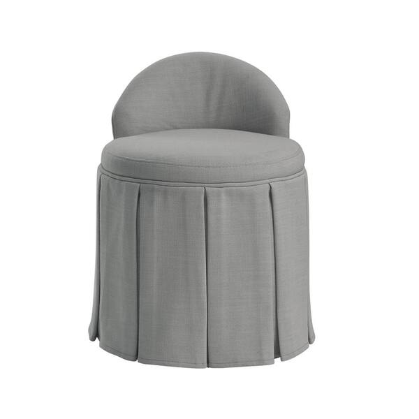 light grey vanity chair