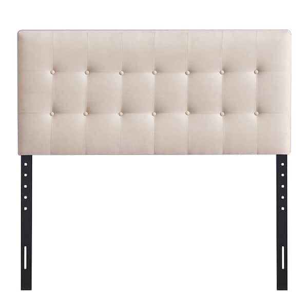 Home 2 Office Kirkwood 61.02 in. W Beige Full and Queen Expandable Width Headboard
