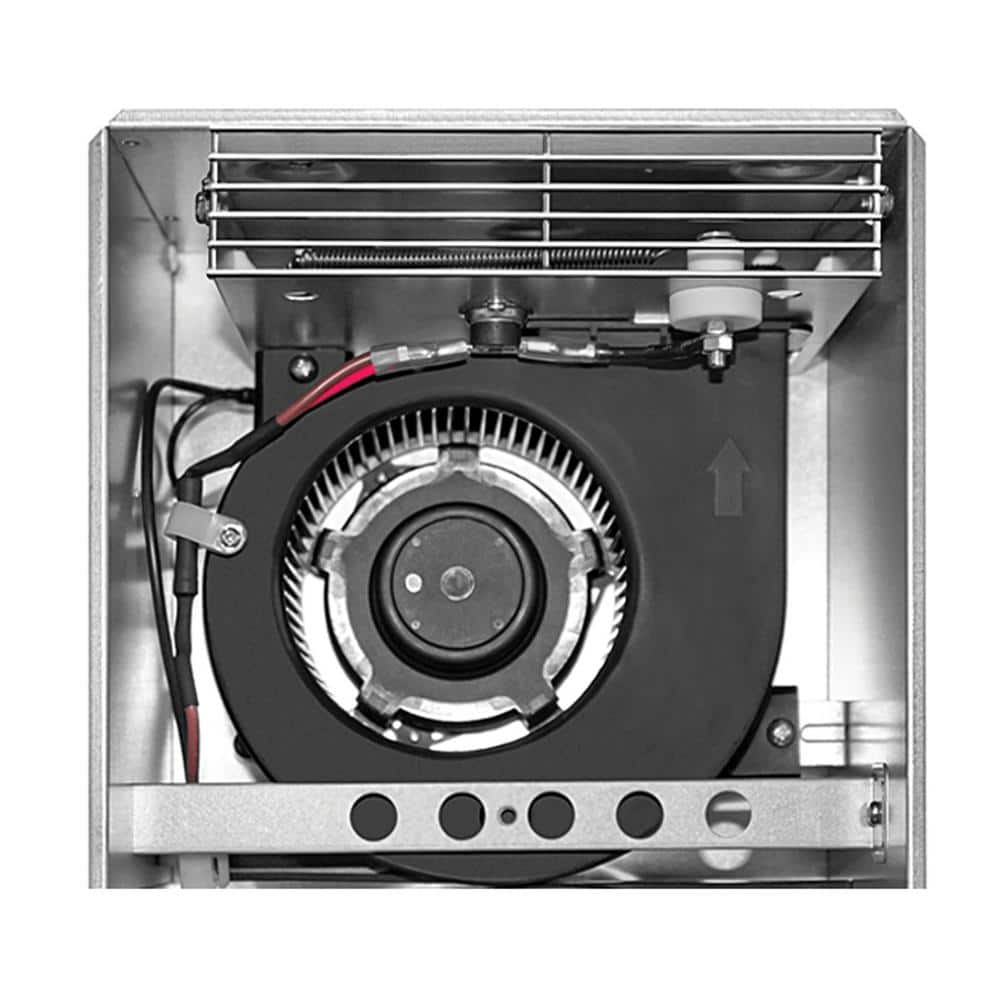 White Galvanized Steel LED Bathroom Exhaust Fan with Heater