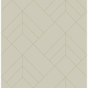 Sander Light Grey Geometric Strippable Paper Non-Woven Wallpaper Roll
