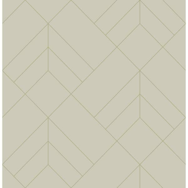 A-Street Prints Sander Light Grey Geometric Strippable Paper Non-Woven Wallpaper Roll