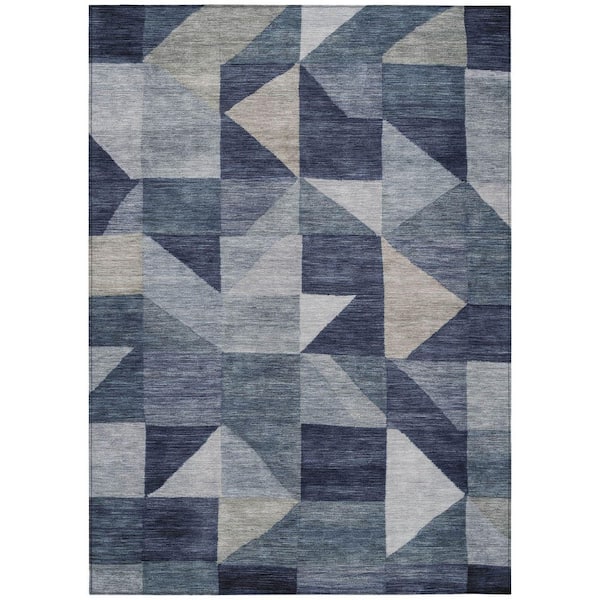Chantille Machine Washable Indoor/Outdoor Abstract ACN2373 Blue 3 ft. x 4 ft. Area Rug