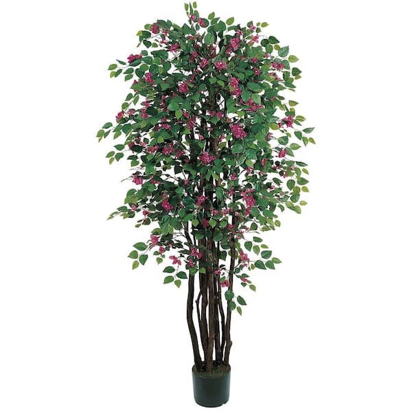 Nearly Natural 6 ft. Artificial Bougainvillea Silk Tree