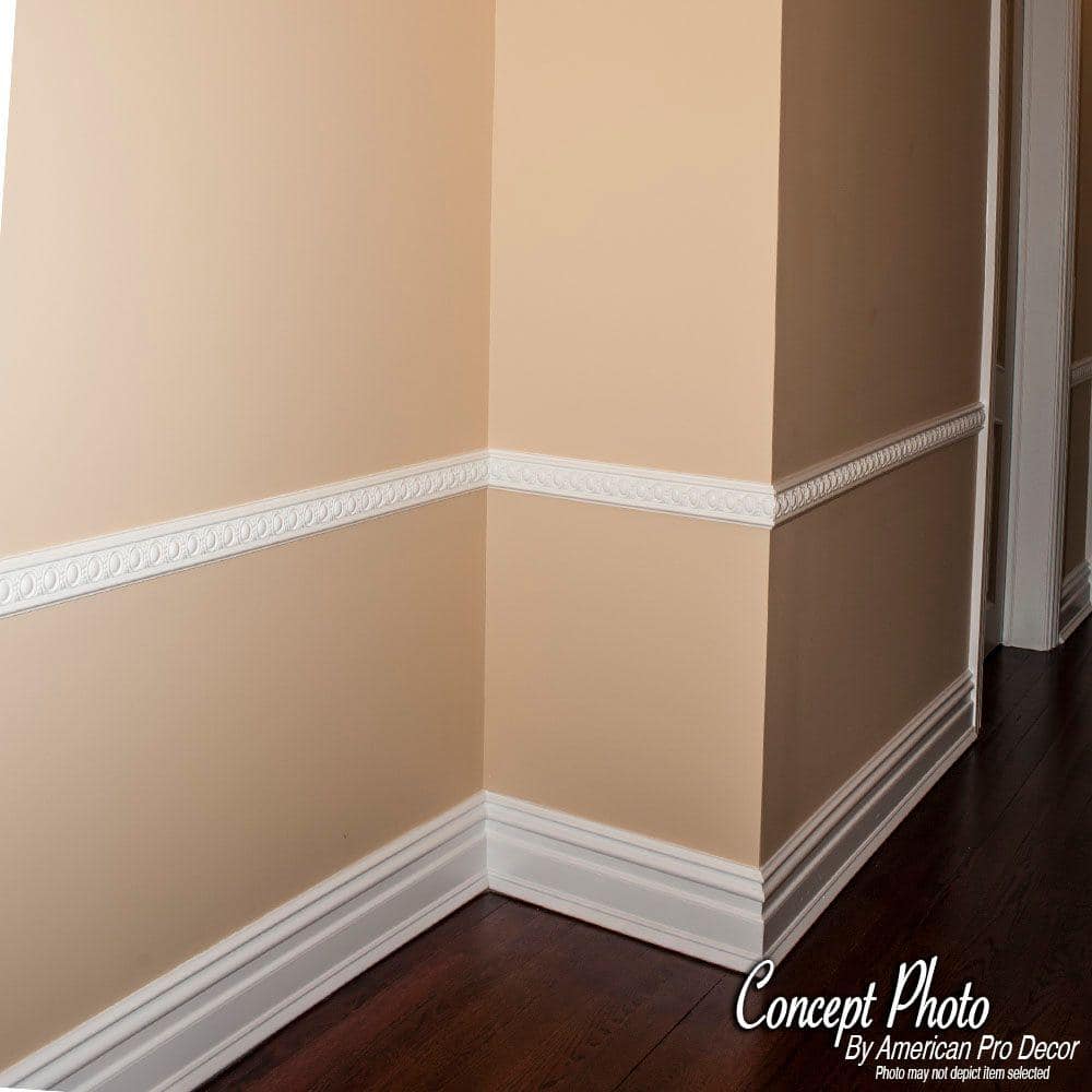 White Polyurethane Decorative Panel Moulding Sample
