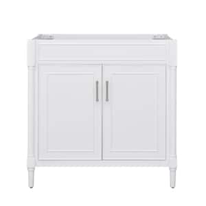 Bristol 36 in. W x 21.5 in. D x 34 in. H Bath Vanity Cabinet without Top in White