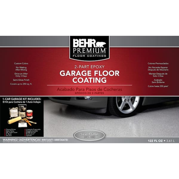 BEHR Premium 1-gal. #PFC-68 Silver Gray 2-Part Epoxy Garage Floor ...