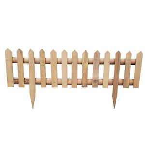 16 in. H, Bamboo Picket Garden Fence