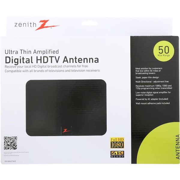 Zenith Vn1aniuta50 Indoor Ultra-Thin Digital HDTV Antenna