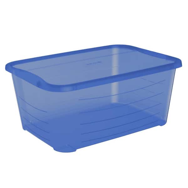 Life Story 5.5 Qt. Rectangular Plastic Storage Container Box, Blue SHBS