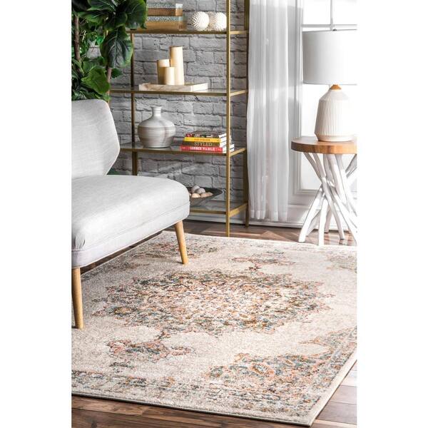 Gorgona Nadia Muted Medallion Beige Rug