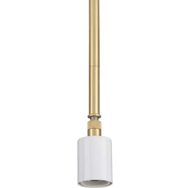 Progress Lighting Markor 1-Light Satin Brass Stem Mounted Pendant