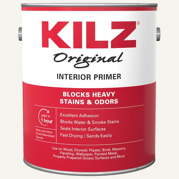 KILZ Original 1 Gal. White Oil-Based Interior Primer, Sealer, and Stain Blocker
