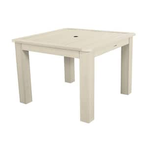 Whitewash Square Recycled Plastic Outdoor Dining Table