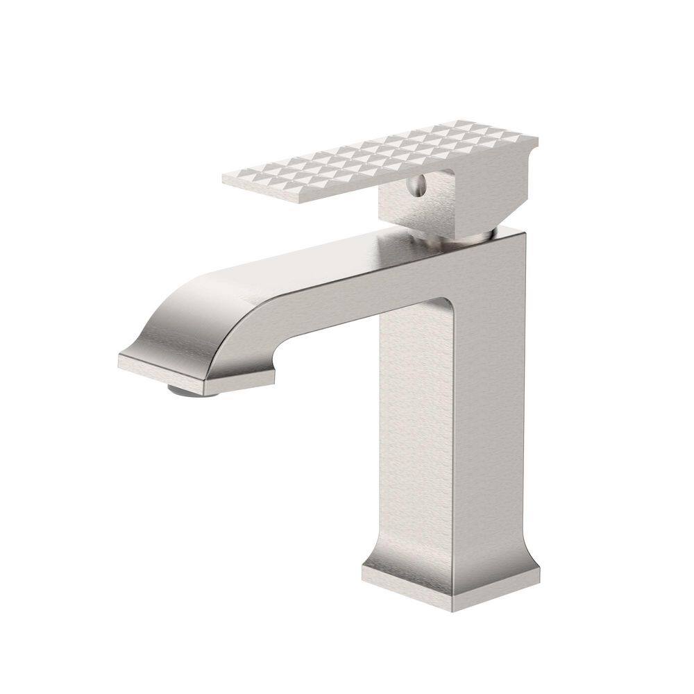 Decora Art Deco Square Transitional Single Hole Bathroom Sink Faucet in Brushed Nickel price history on PriceWatchPro