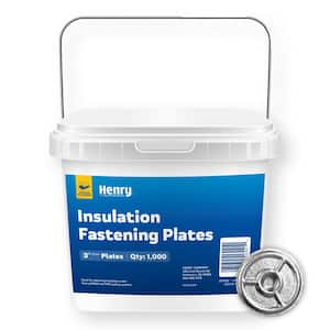 Single-Ply Roofing Corrosion Resistant Round Insulation Fastening Plates 3 in. (1000 ct.)