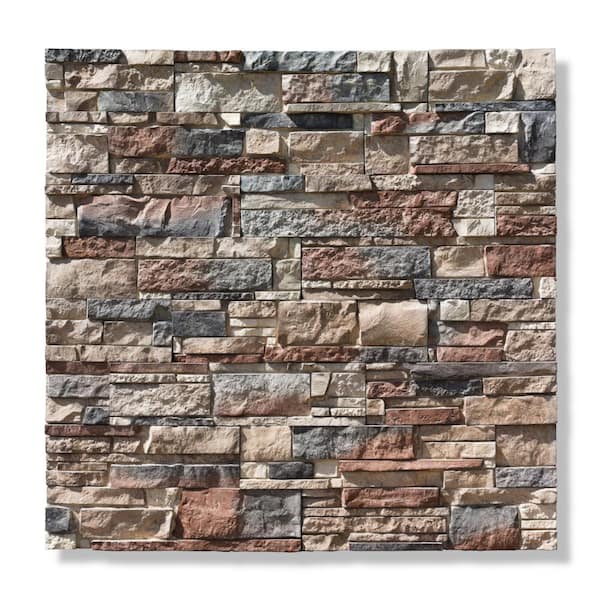 Silvermine Stone 6 in. x 24 in. Stone Veneer Ledgestone Flat