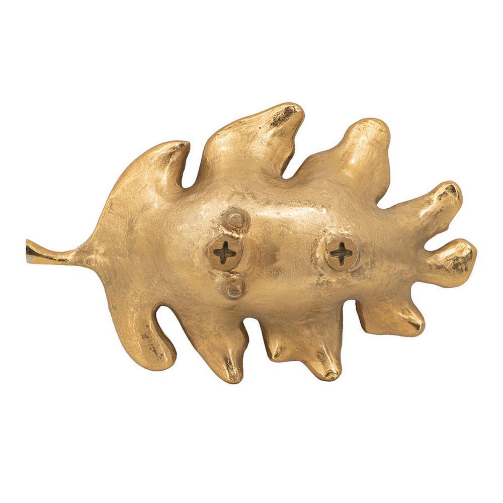 Gold Aluminum Oak Leaf Decorative Tray