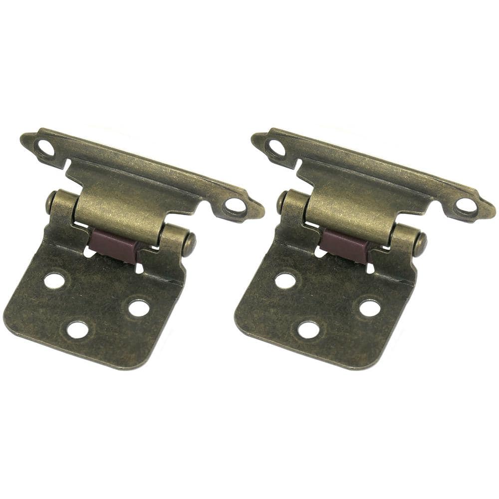 Antique Brass Semi Concealed Flush Cabinet Hinges