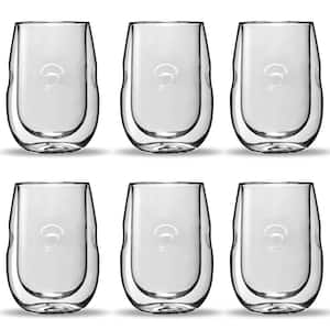 Moderna Artisan Series 10 oz. Double Wall Insulated Wine and Beverage Glasses (Set of 6)