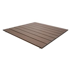 4 ft. x 4 ft. Drop in Panel Kit for Woodland Brown Composite Dock Decking for Boat Dock Systems