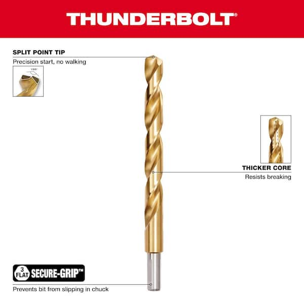 Milwaukee 48-89-2800 14 Piece Thunderbolt Black Oxide Drill Bit Set