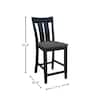 Counter height stool with dimensions shown.