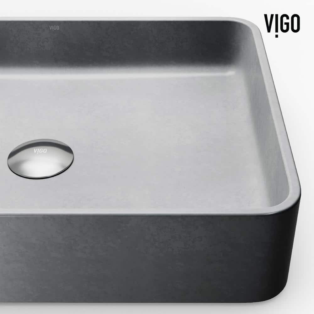 Concerto Ceramic 19"x14" Above-Counter Rectangular Vessel Sink
