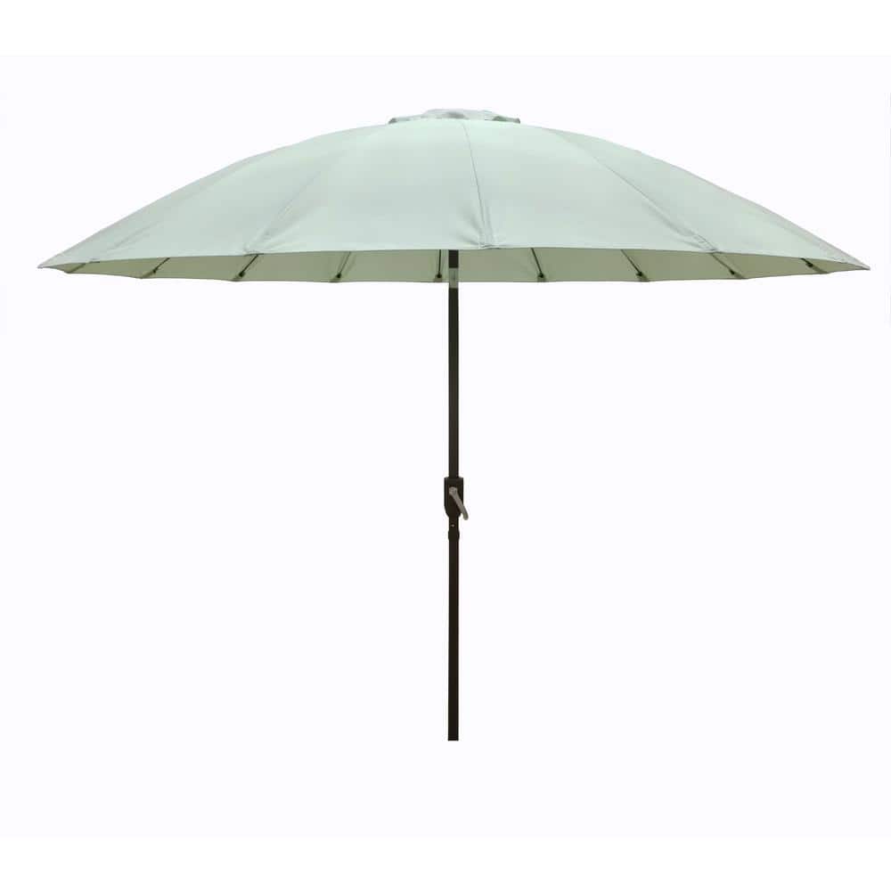 9 ft. Aluminum Market Umbrella in Light Green