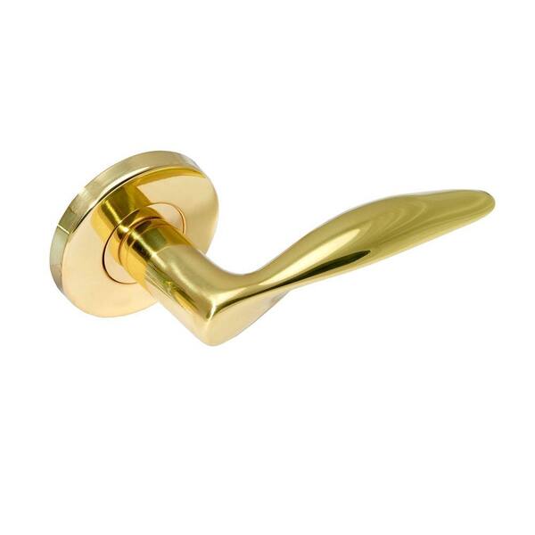 Manital Dali Polished Brass Right-Hand Dummy Lever on Rose