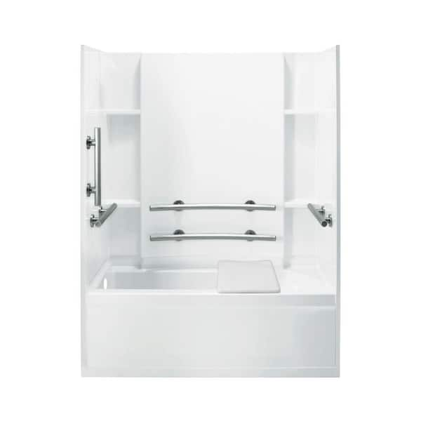 STERLING Accord 32 in. x 60 in. x 74 in. Shower Kit in White 71150115-0 ...