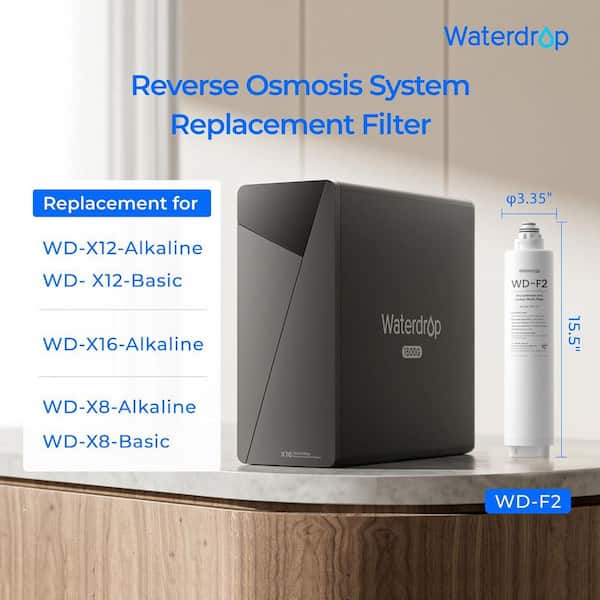 Waterdrop X16 Tankless Reverse Osmosis System, NSF/ANSI 58, 372