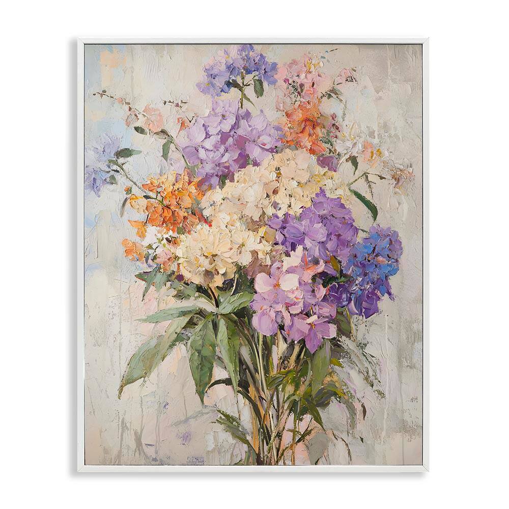 Abstract Hydrangea Clusters by Franklyn Gregory White Framed Nature Giclee Art Print 30 in. x 24 in. price history on PriceWatchPro