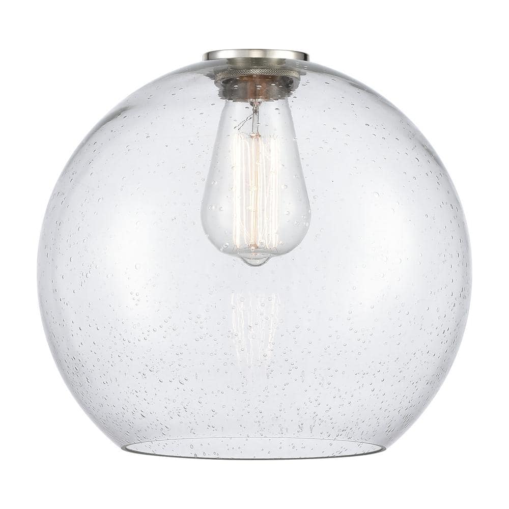 Edison Antique Brass Mini Globe Pendant with Clear Glass Shade