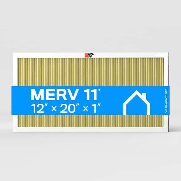 K&N 12 in. x 20 in. x 1 in. MERV 11 Pleated Air Filter