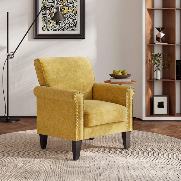 Gold fabric chair discount