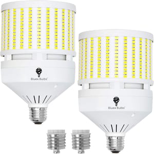 500-Watt Equivalent Corn Cob Germicidal Indoor LED Light Bulb in Daylight (2-Pack)