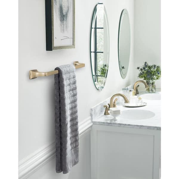 Highland Ridge 24 in. (610 mm) L Towel Bar in Golden Champagne