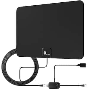 200 Mile Long Range Reception Amplified UHF 4K 1080p Digital Indoor HD TV Antenna with Switch Amplifier & Signal Booster