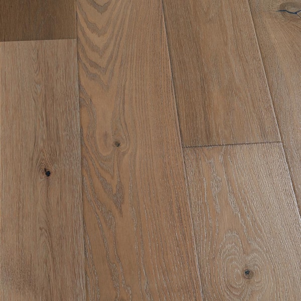 Malibu Wide Plank Key West French Oak 9/16 in. T x 8.7 in. W Tongue & Groove Wirebrushed Engineered Hardwood Flooring (1357 sq.ft/plt)