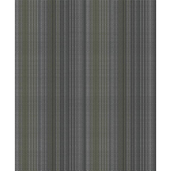 Advantage Morgen Charcoal Stripe Paper Strippable Roll (Covers 57.8 sq. ft.)