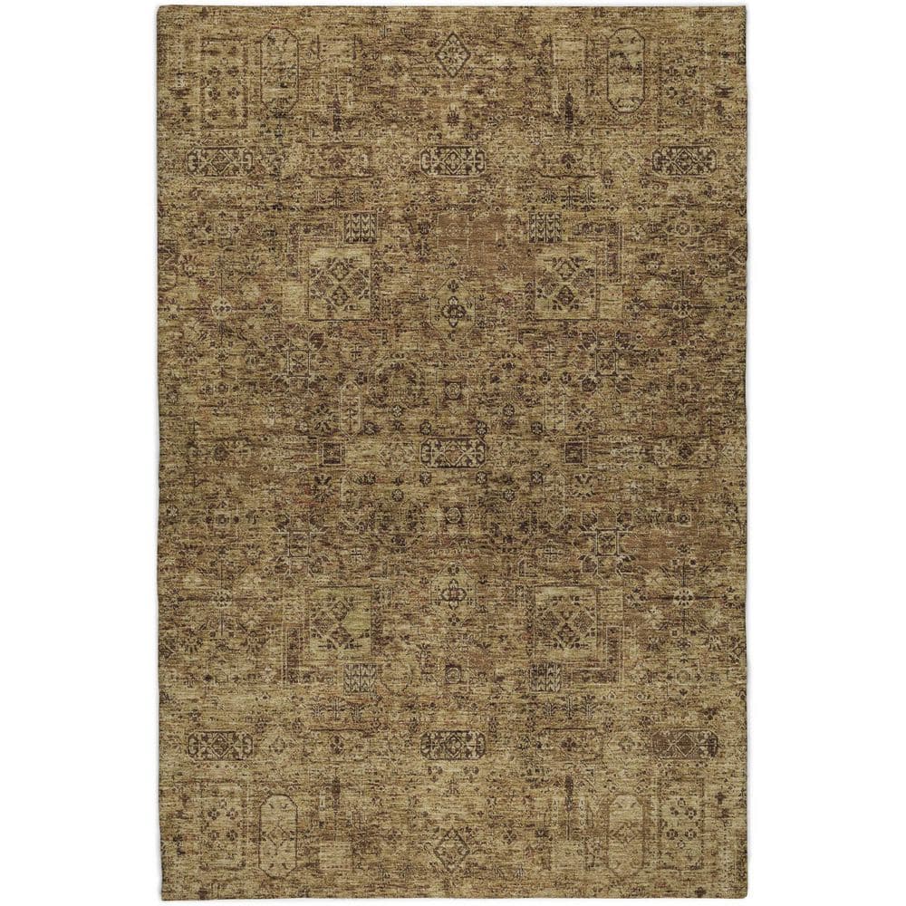 Dream Shag Premium Machine Washable Abstract ADS611 Mocha 8 ft. x 10 ft. Area Rug price history on PriceWatchPro