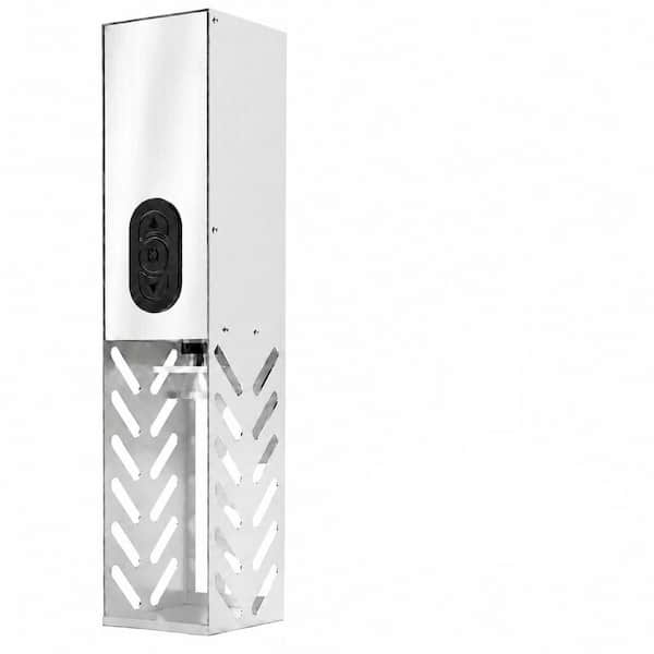 Wall Mounted Electric Can Crusher for 8 oz. 12 oz. and 16 oz. Aluminum Cans, Silver Metal