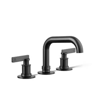 Castia By Studio McGee 8 in. Widespread Double-Handle Bathroom Sink Faucet 1.2 GPM in Matte Black