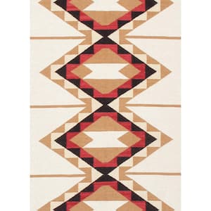 Tuscany Ivory 6 ft. x 9 ft. Geometric Wool Area Rug