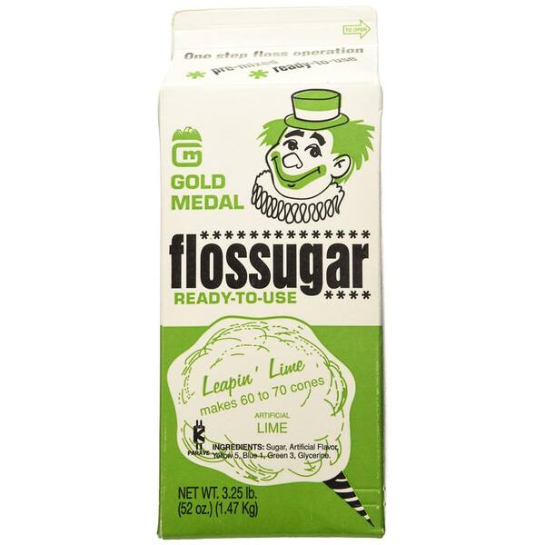 Unbranded Flossugar 1/2 Gal. Lime