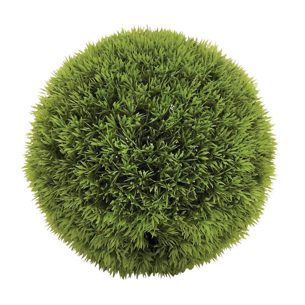 9-Inch Green Round Boxwood Topiary Artificial Foliage Ball