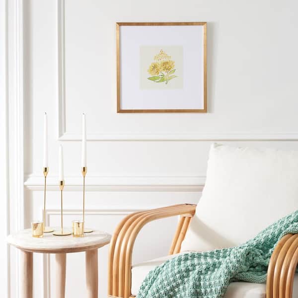 Summer Wishes Framed Mixed Media Abstract Wall Art 4 in. x 19 in.