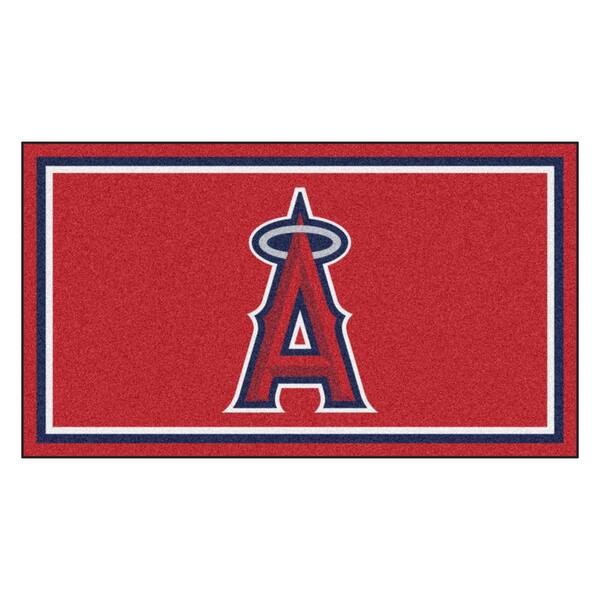 FANMATS MLB - Los Angeles Angels 3 ft. x 5 ft. Ultra Plush Area Rug