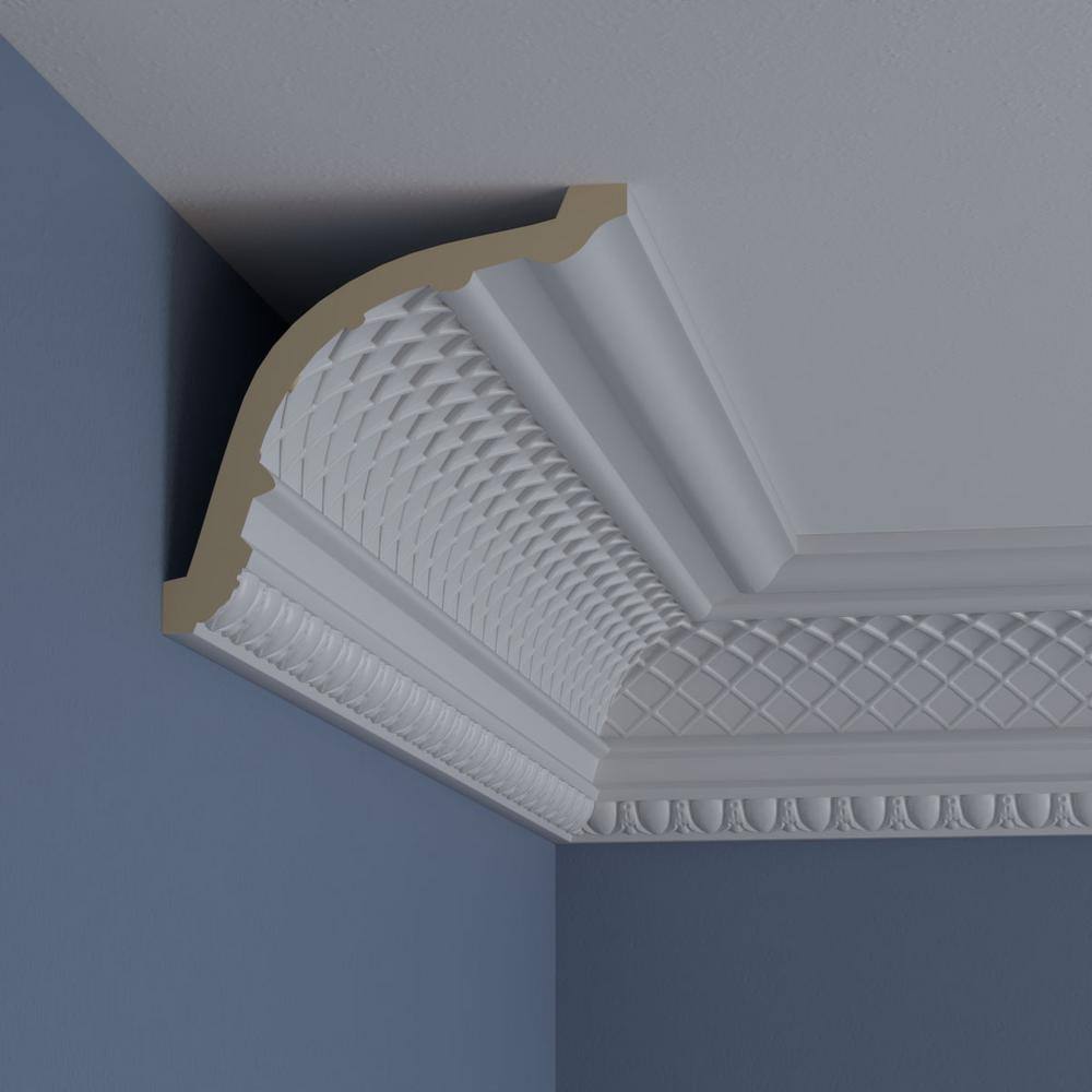 Brightton White Polyurethane Decorative Crown Moulding